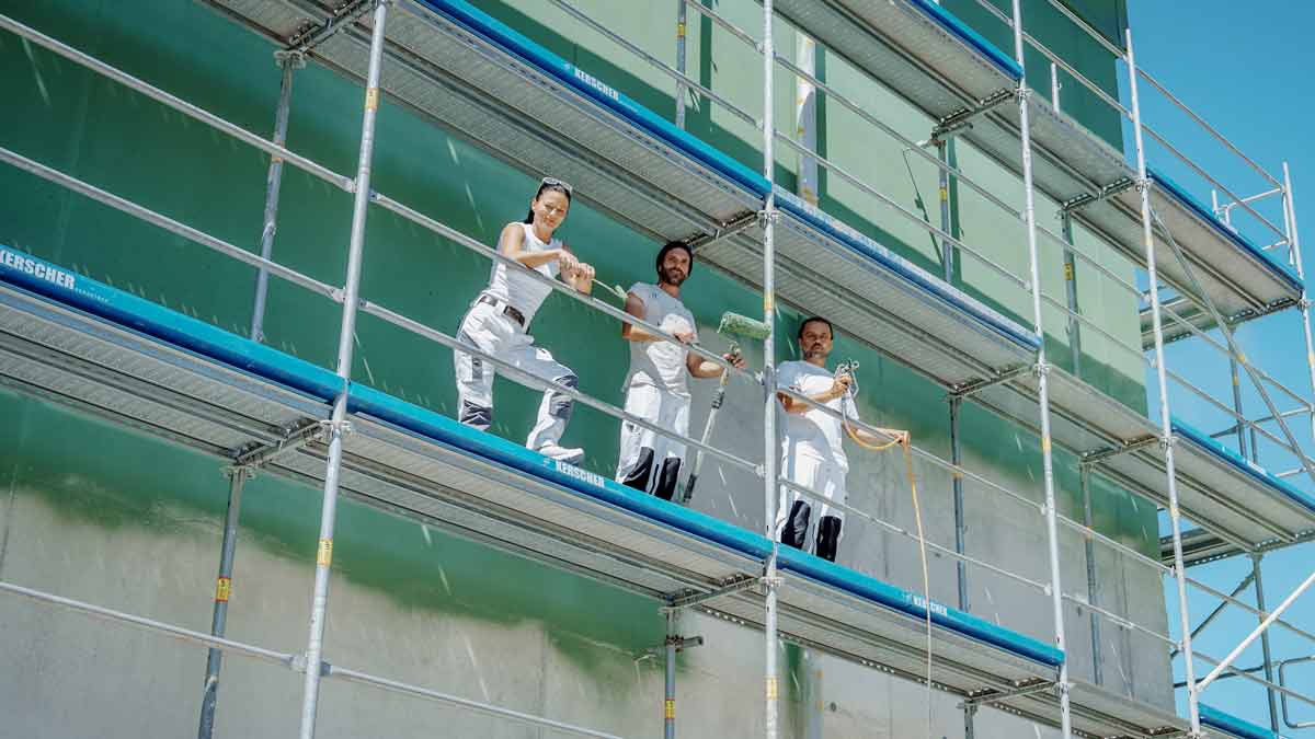 Fassadensanierung eines Mehrfamilienhauses – Malerbetrieb Ochsenbauer Straubing